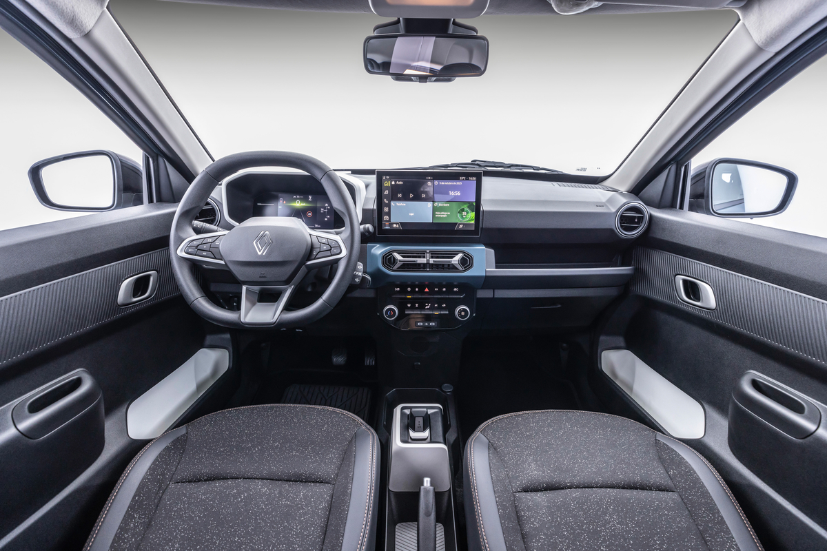 Interior del Renault Kwid E-Tech Electric