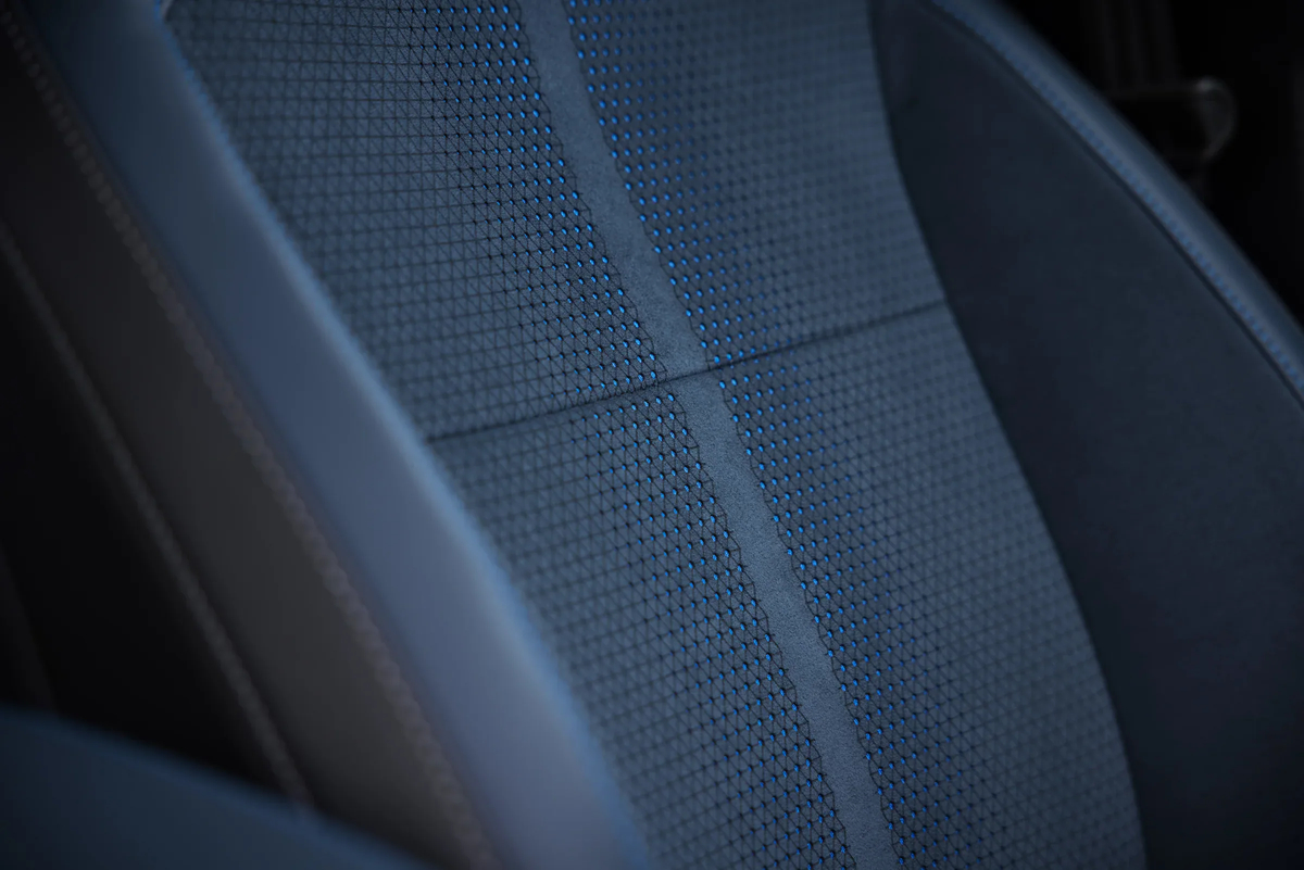 GT/CS label on the armrest in Ford Mustang Mach-E California Special GT/CS label on the armrest in Ford Mustang Mach-E California Special