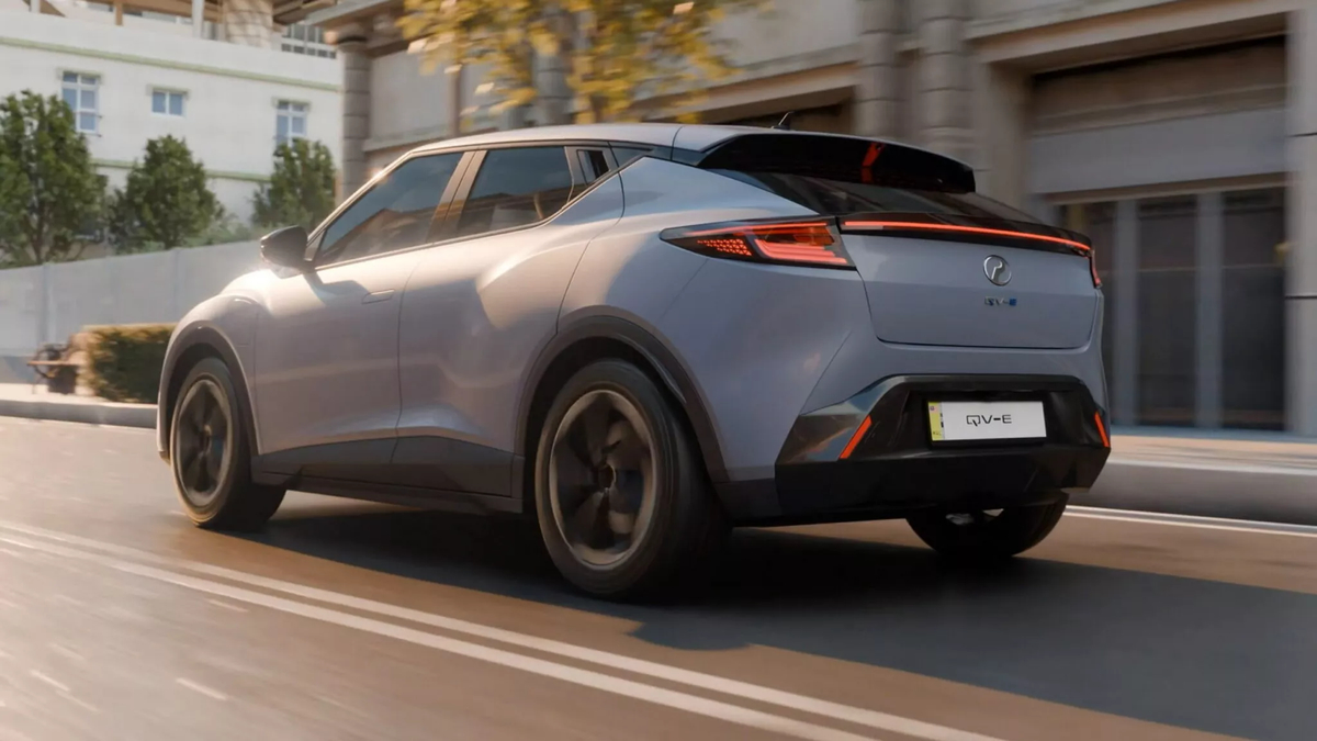 Perodua QV-E en color Gris Caviar