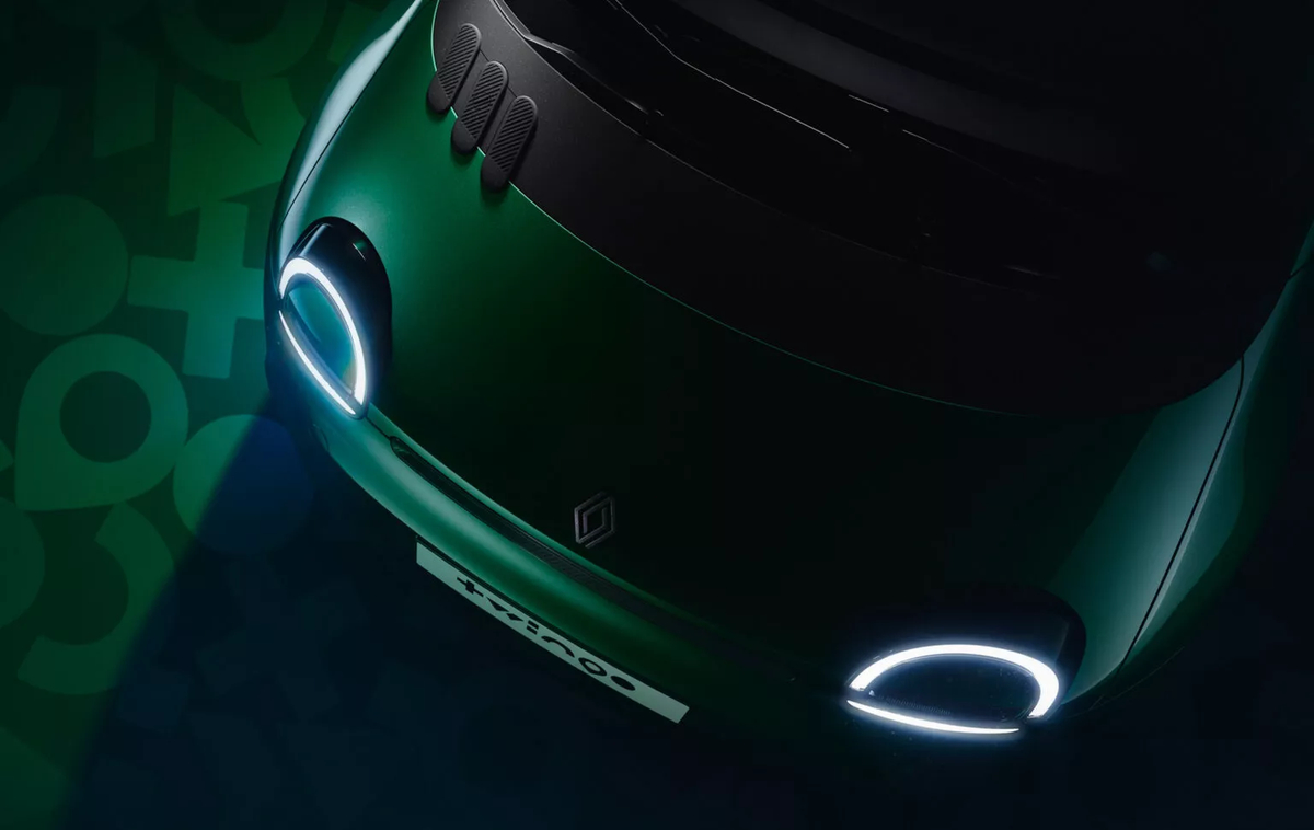 Vista lateral del Renault Twingo