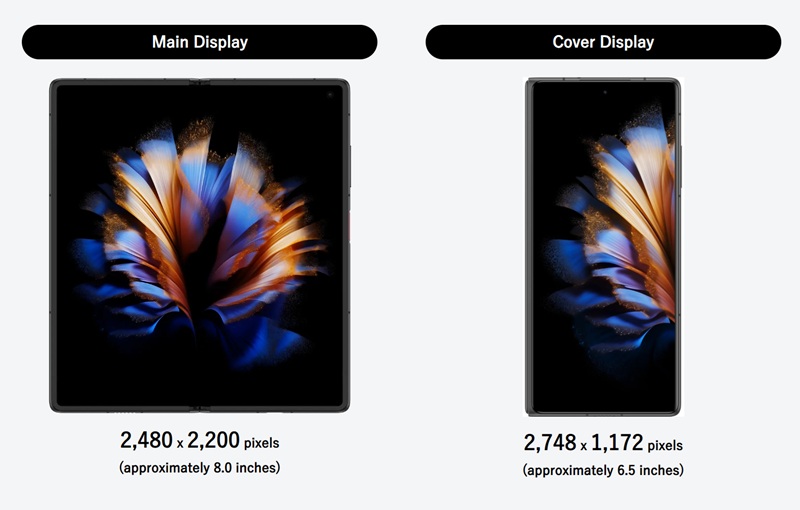 Pantalla interna del Nubia Fold