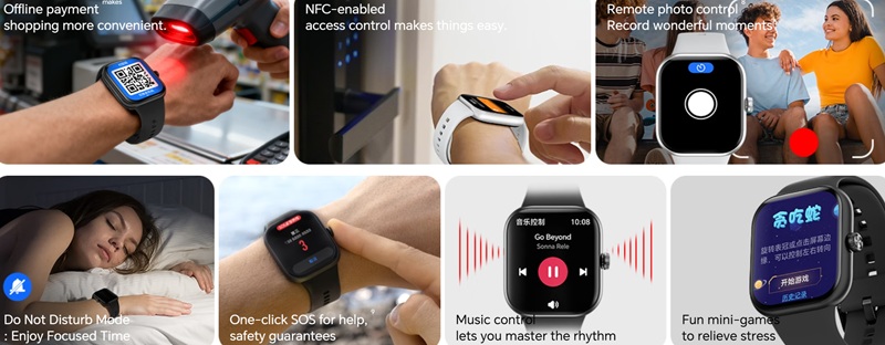 Primer plano del reloj inteligente Honor Watch X5