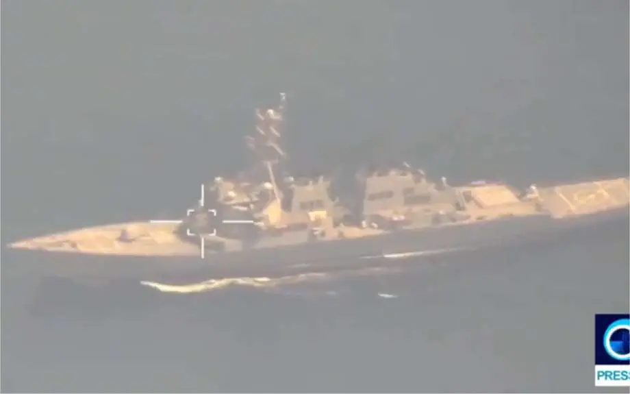 Irán utilizó un avión no tripulado Ababil V para vigilar un destructor estadounidense que transportaba misiles guiados de la clase Arleigh Burke.
