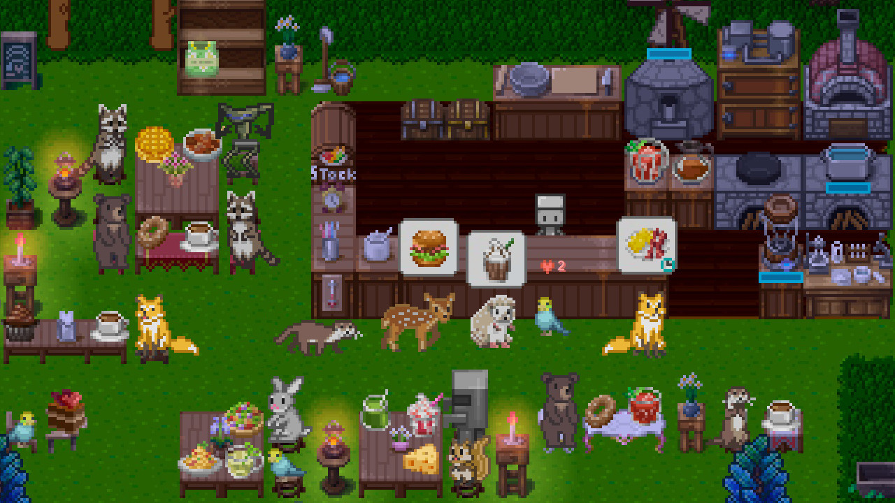 Un jugador prepara un plato en el juego World End Diner