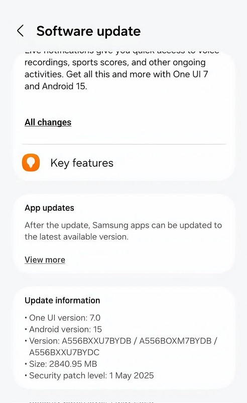 Actualización de One UI 7 para smartphones Samsung Actualización de One UI 7 para smartphones Samsung