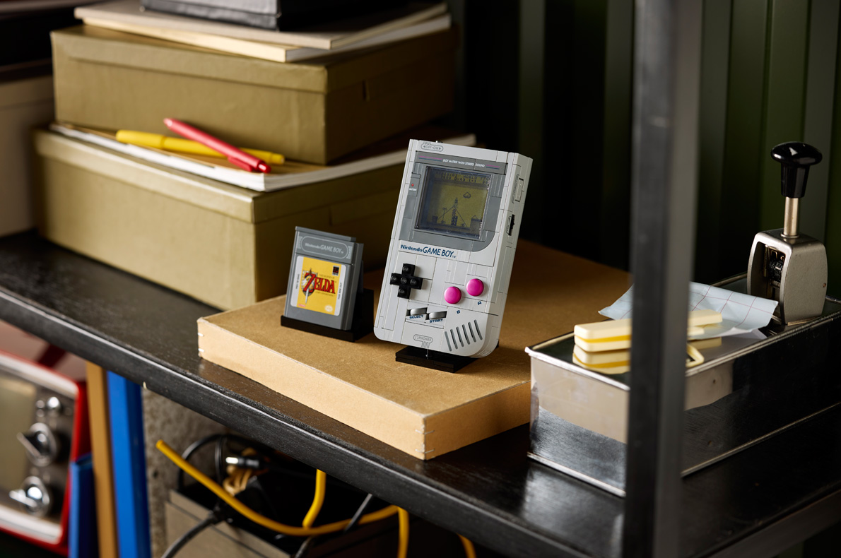 LEGO Game Boy con cartucho de Zelda LEGO Game Boy con cartucho de Zelda