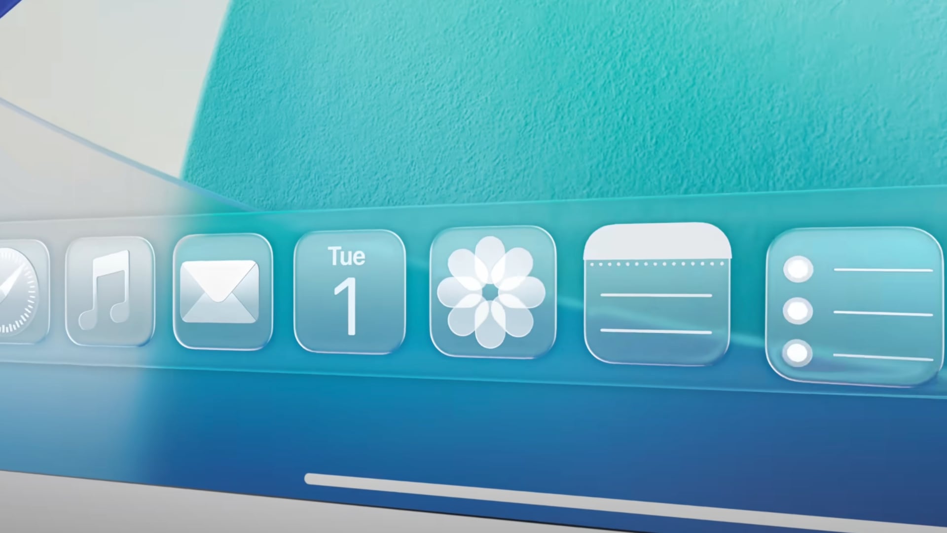 Liquid Glass en la interfaz de Apple Diseño unificado de Liquid Glass