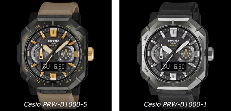 Varios modelos de Casio Pro Trek PRW-B1000