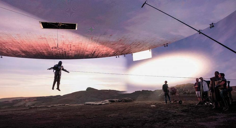En el plató de la serie Mandalorian