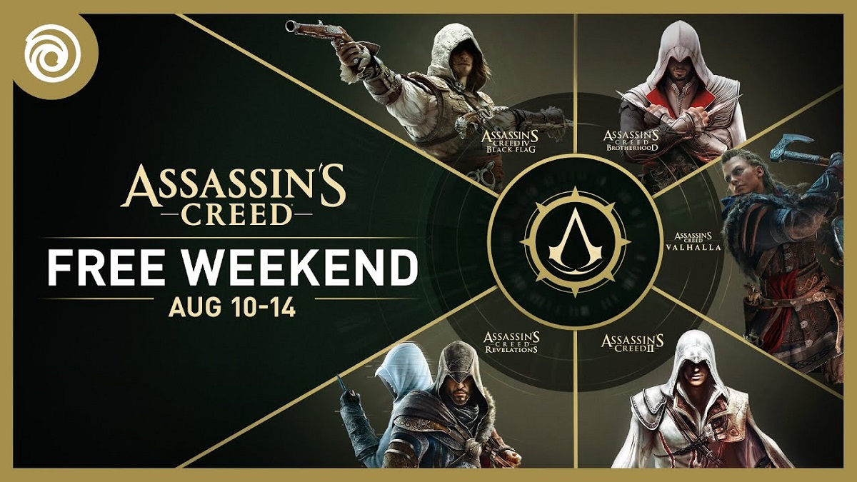Ubisoft ha anunciado un fin de semana gratuito para cinco juegos de la franquicia Assassin's Creed e importantes descuentos en la mayoría de las entregas de la serie Ubisoft ha anunciado un fin de semana gratuito para cinco juegos de la franquicia Assassin's Creed e importantes descuentos en la mayoría de las entregas de la serie