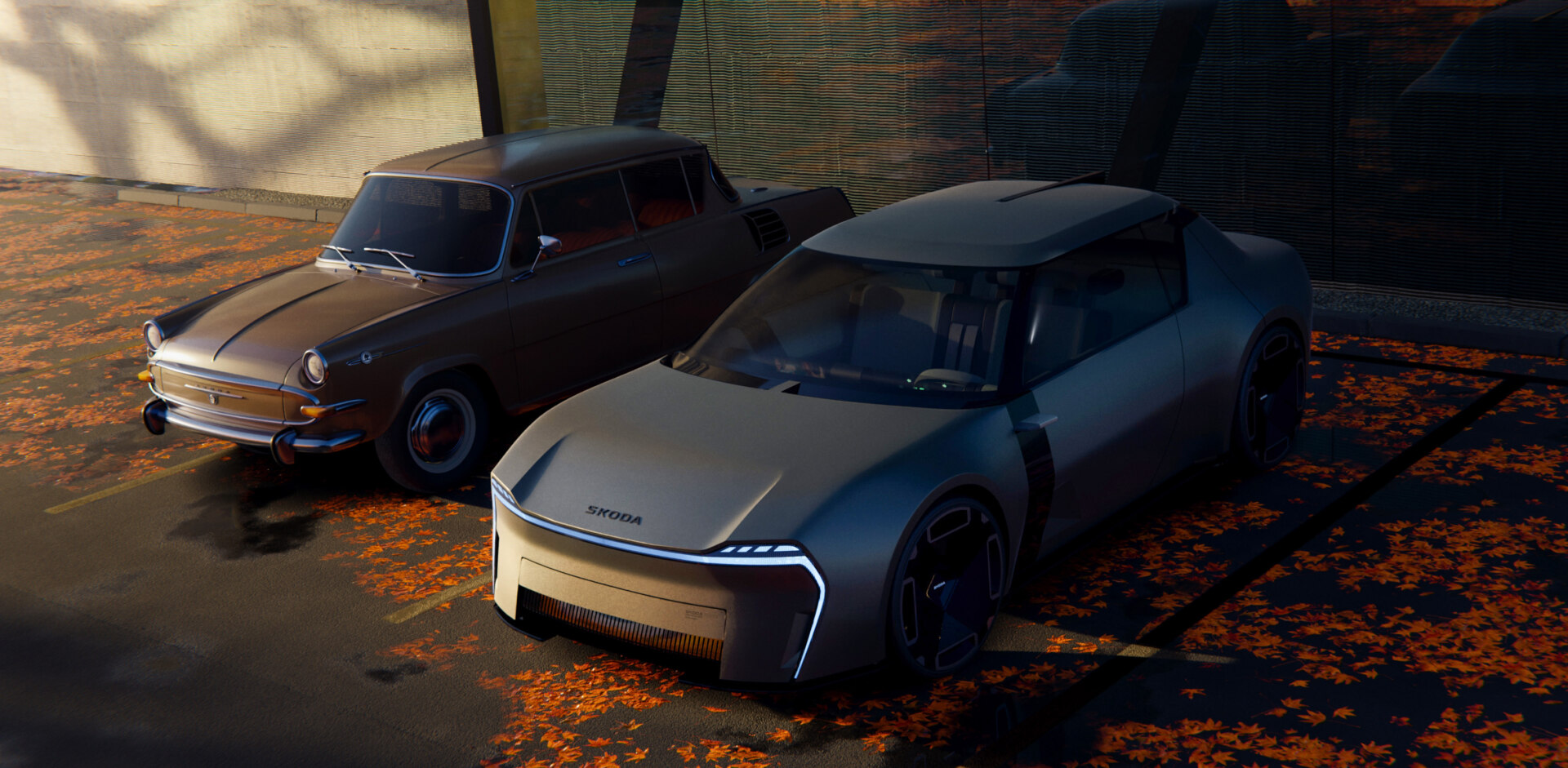Diseño clásico y moderno del Skoda 1000 MBX