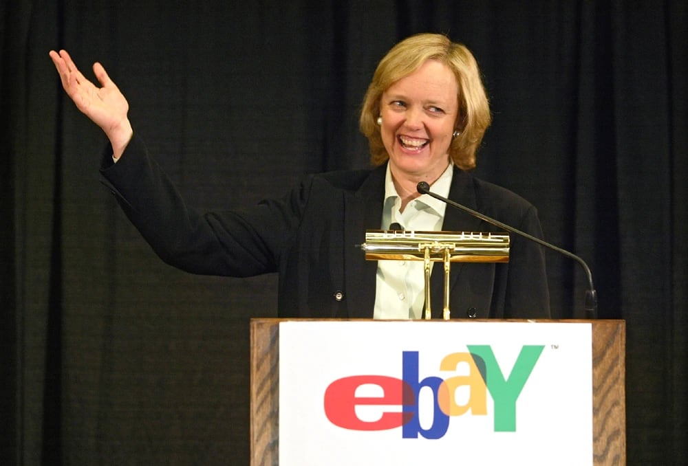 Meg Whitman, consejera delegada de eBay. Ilustración: NBC News