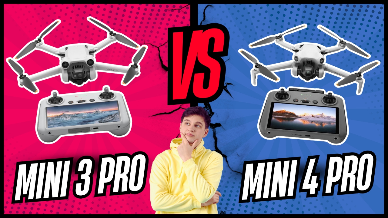 Mini 3 Pro frente a Mini 4 Pro Mini 3 Pro frente a Mini 4 Pro