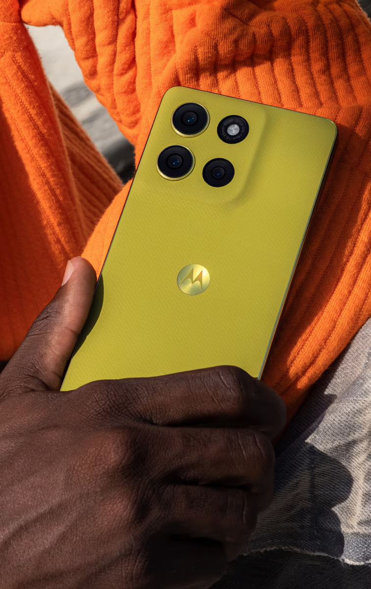 Diseño del Moto G86 Power en color Apiario Verde Diseño del Moto G86 Power en color Apiario Verde