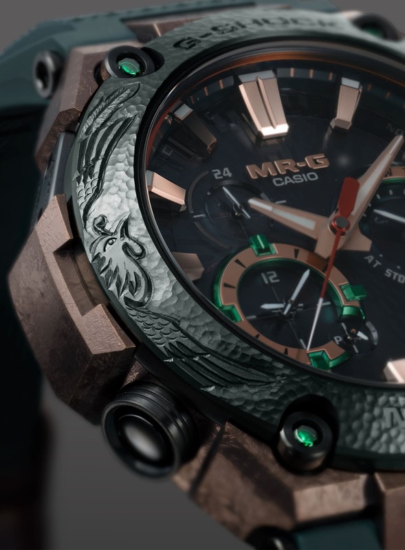 Foto del reloj MRG-B2000KT-3A desde el lado del dial