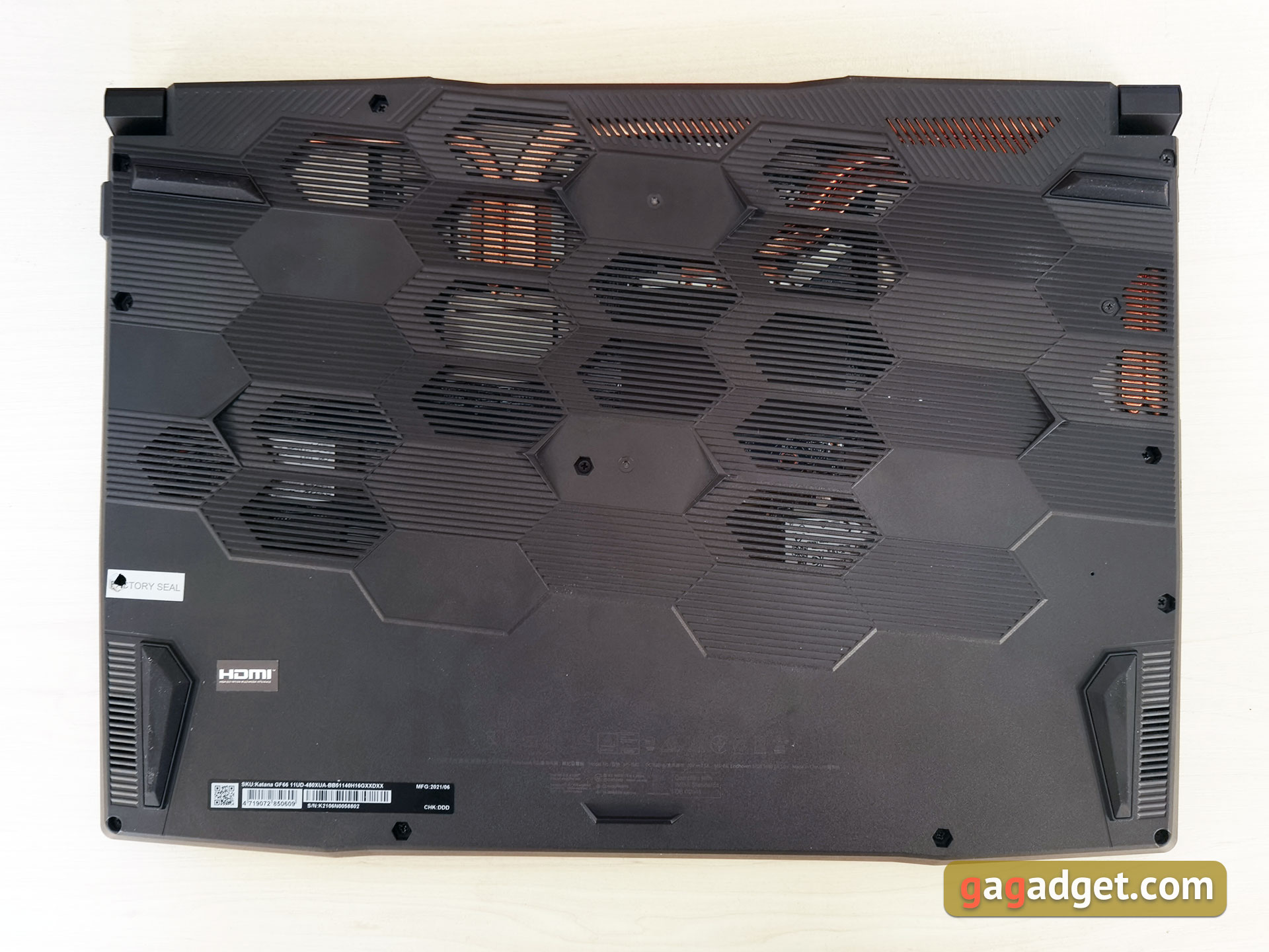 Revisión de MSI Katana GF66 11UD: un arma práctica para un samurái virtual-18 Revisión de MSI Katana GF66 11UD: un arma práctica para un samurái virtual-18