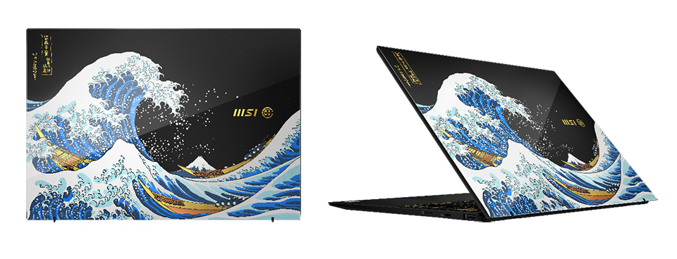 MSI Prestige 13 AI+ Ukiyo-e Edition Laptop MSI Prestige 13 AI+ Ukiyo-e Edition con un diseño único