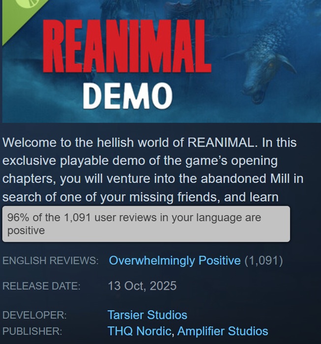 Graphical image from the game Reanimal