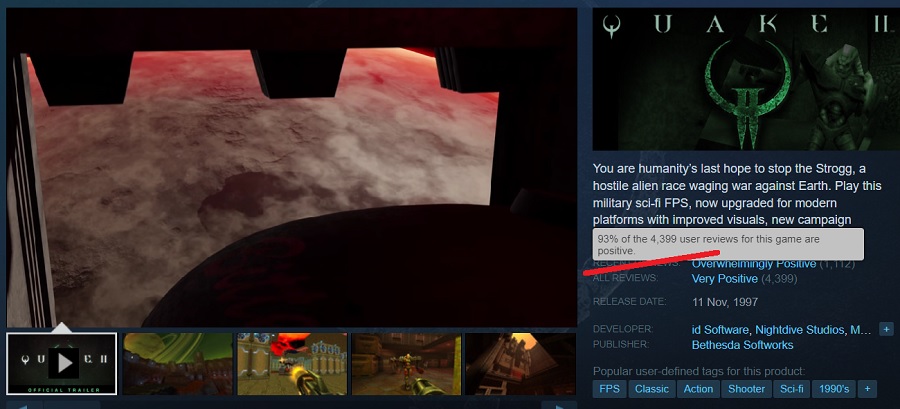 Jugadores y críticos están entusiasmados con la remasterización de Quake 2. El juego actualizado está recibiendo las mejores puntuaciones en todas las plataformas-4