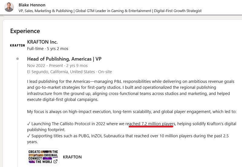 Página de Blake Hennon en LinkedIn Página de Blake Hennon en LinkedIn