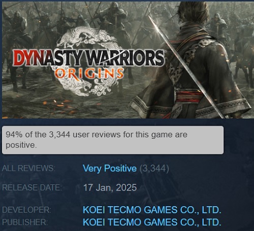 Captura de pantalla del juego Dynasty Warriors: Origins