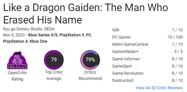 Un digno spin-off de Yakuza: los críticos recibieron Like a Dragon Gaiden: The Man Who Erased His Name con críticas positivas, pero señalaron el carácter secundario del juego-2 Un digno spin-off de Yakuza: los críticos recibieron Like a Dragon Gaiden: The Man Who Erased His Name con críticas positivas, pero señalaron el carácter secundario del juego-2