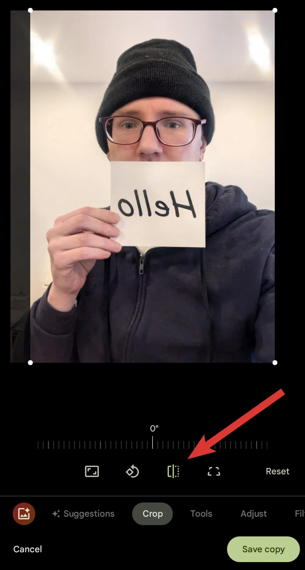 Corrección de las fotos reflejadas en la aplicación Google Fotos Corregir las fotos reflejadas en la aplicación Google Fotos en Android