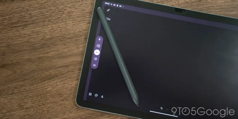 Close up of Google Pixel Tablet Pen