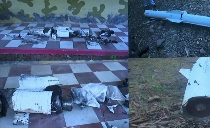 Restos del misil PL-15E chino encontrado en India