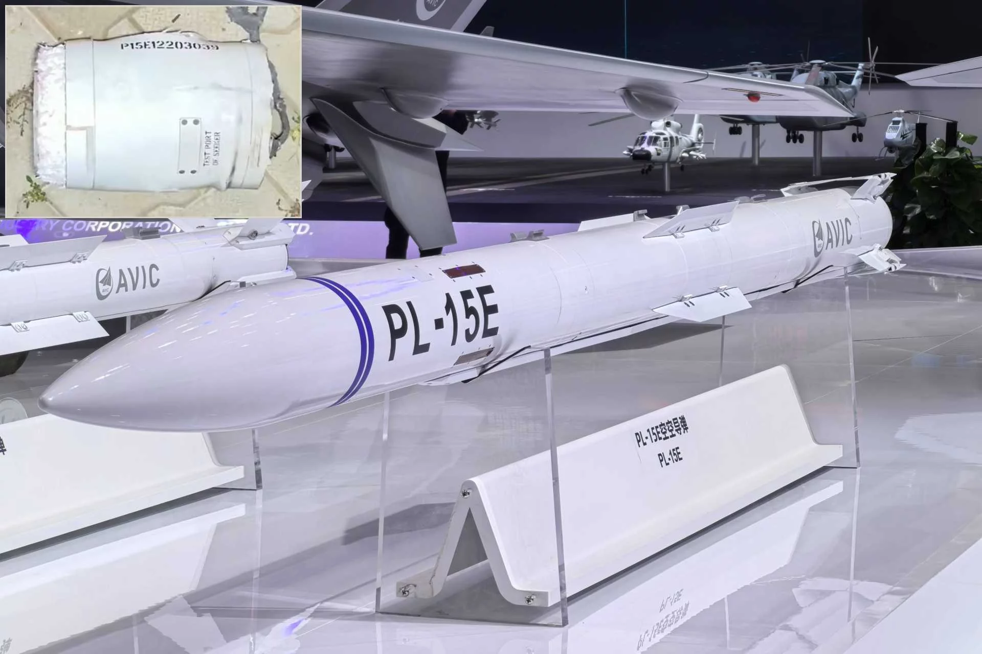 Misil aire-aire PL-15E de China