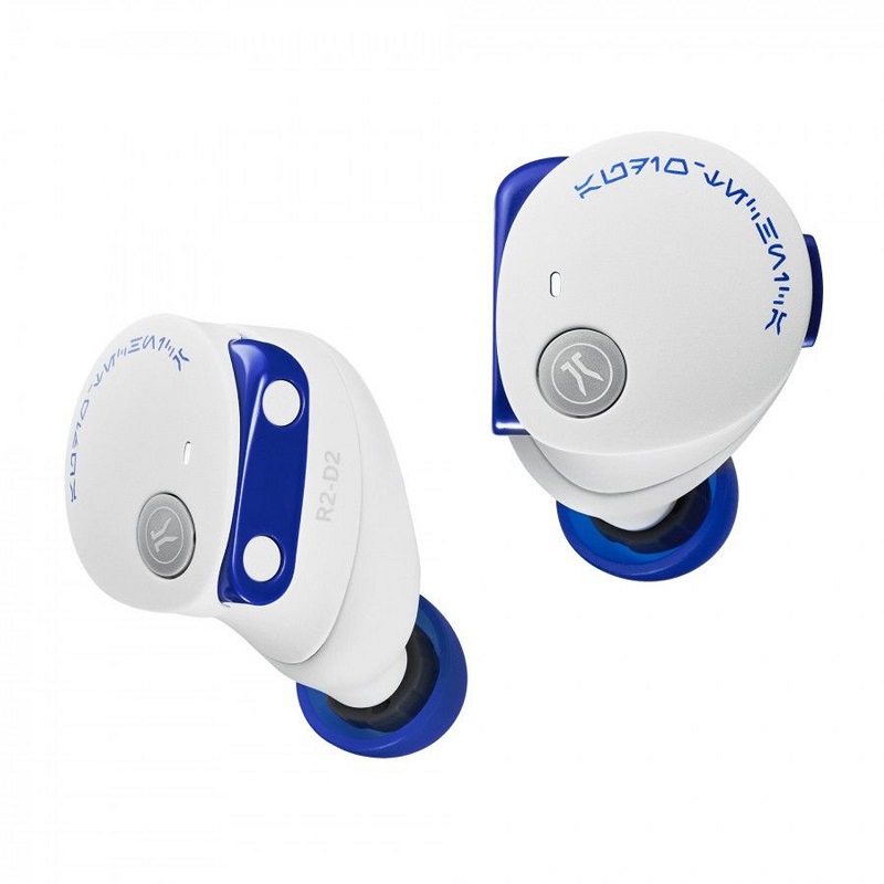 Auriculares "R2-D2" en colores azul y blanco Auriculares "R2-D2" en colores azul y blanco