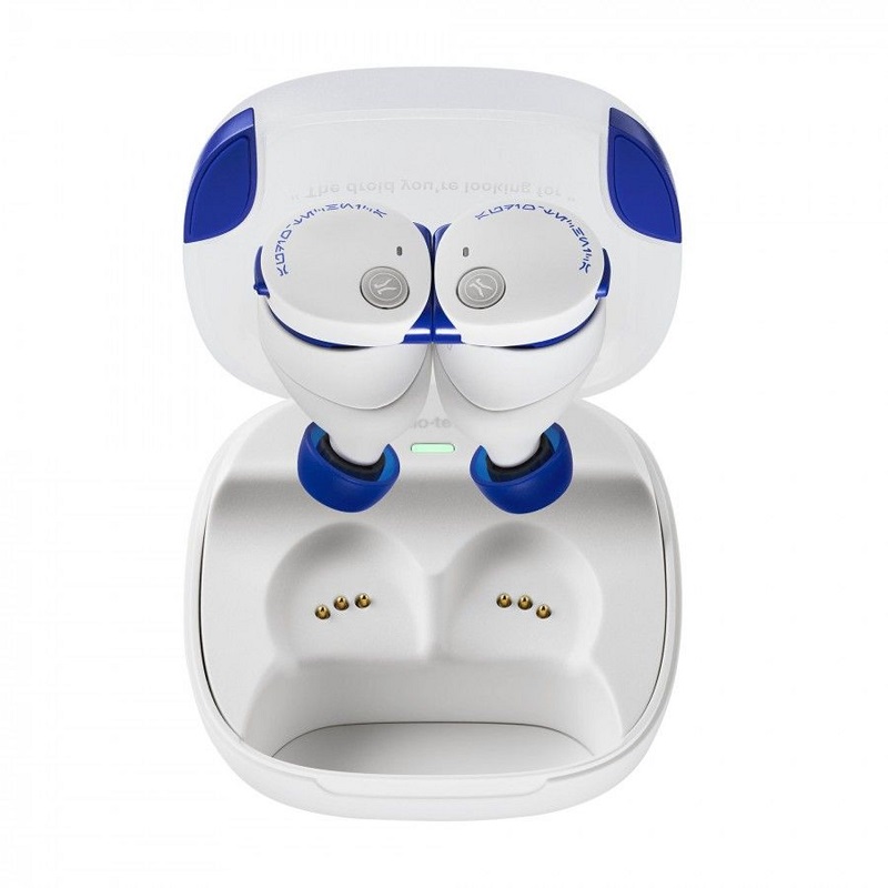 Auriculares "R2-D2" en colores azul y blanco Auriculares "R2-D2" en colores azul y blanco