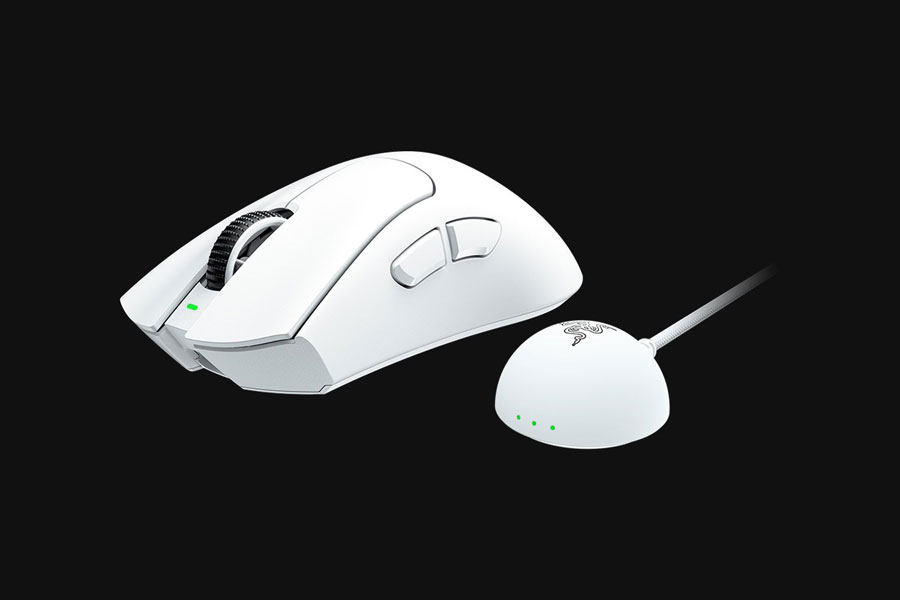 Razer DeathAdder V4 Pro en color blanco Razer DeathAdder V4 Pro en color blanco