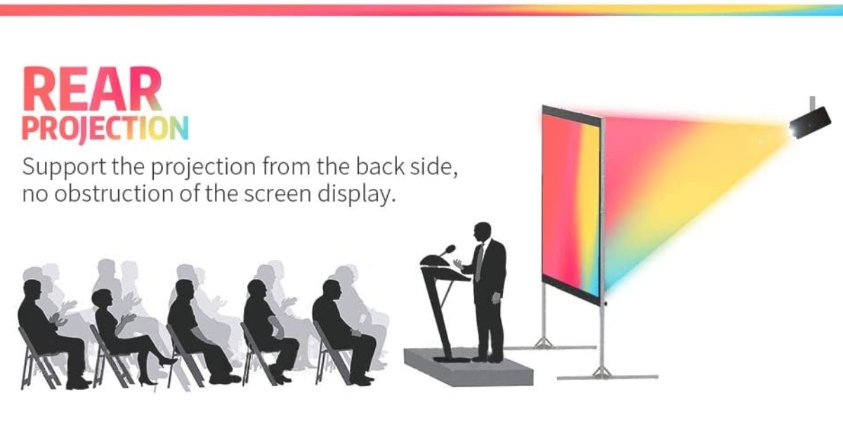 pantalla proyector plegable