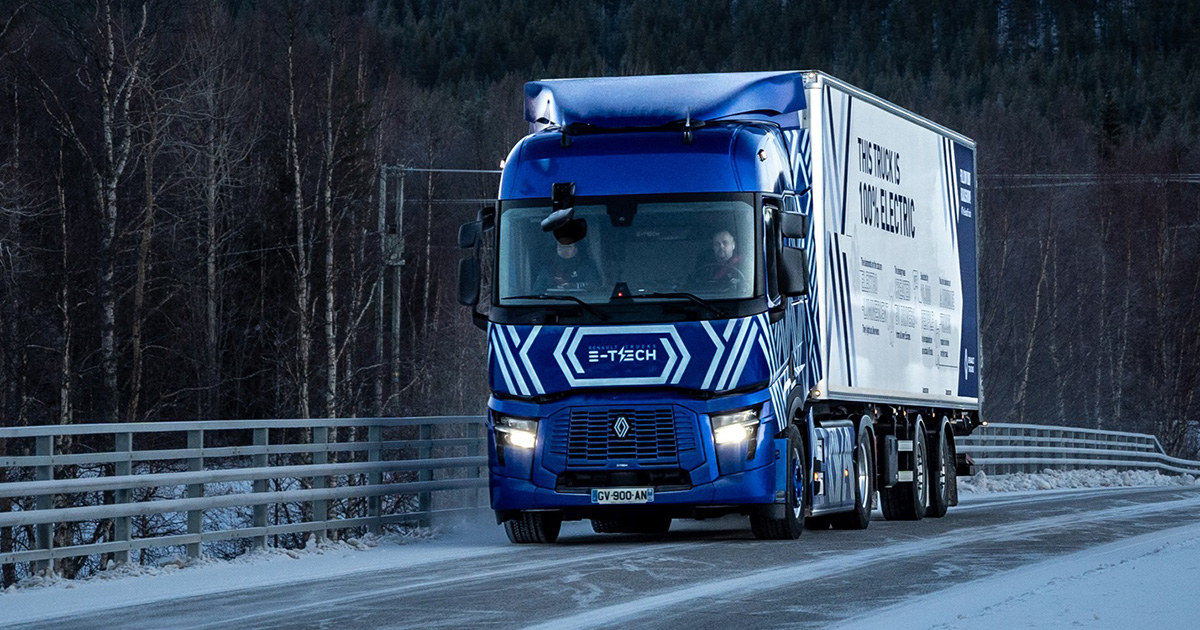 Camión Renault E-Tech Diamond Echo en Finlandia Camión Renault E-Tech Diamond Echo en Finlandia