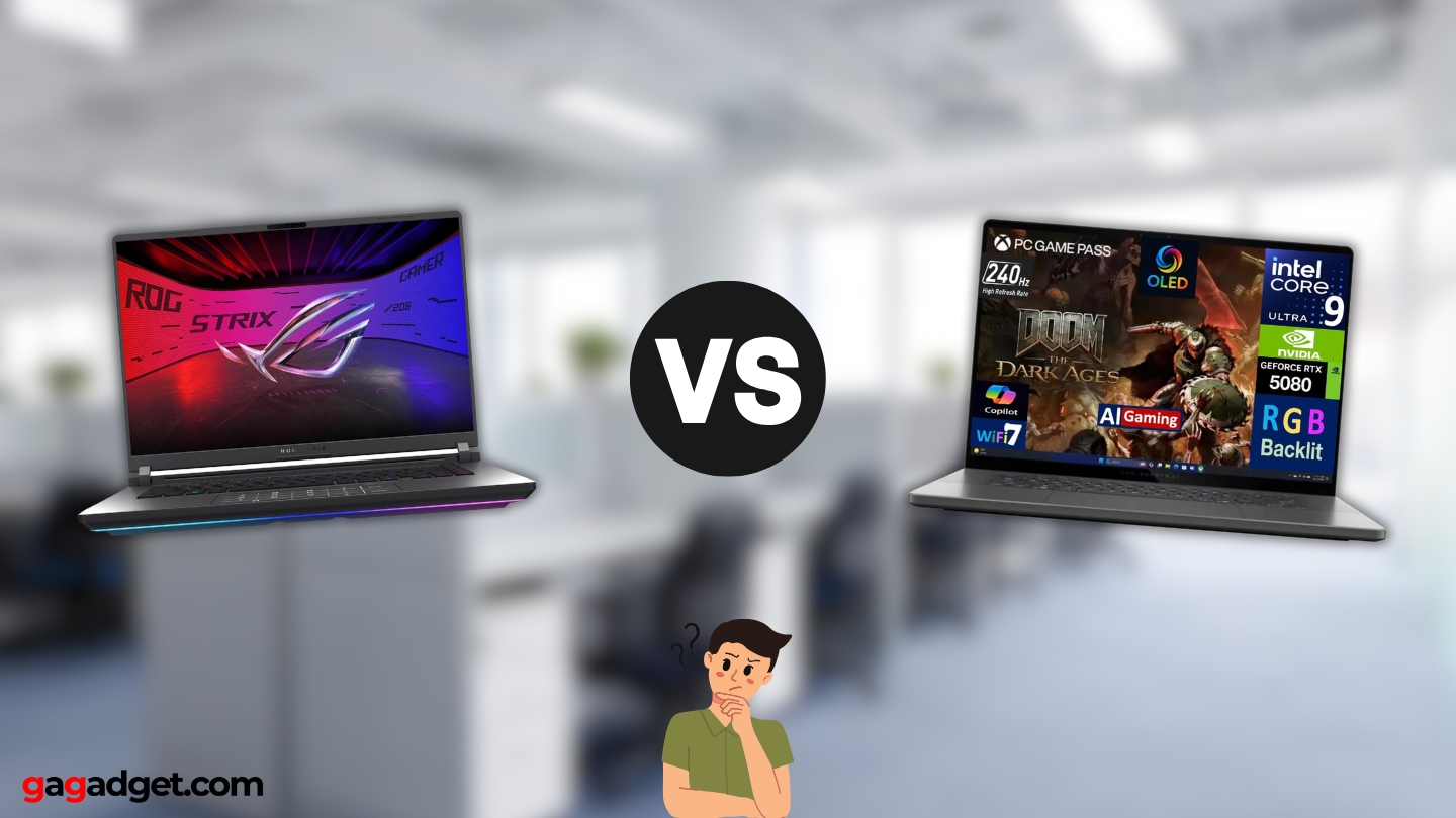 ROG Strix G16 frente a ROG Zephyrus G16 ROG Strix G16 frente a ROG Zephyrus G16