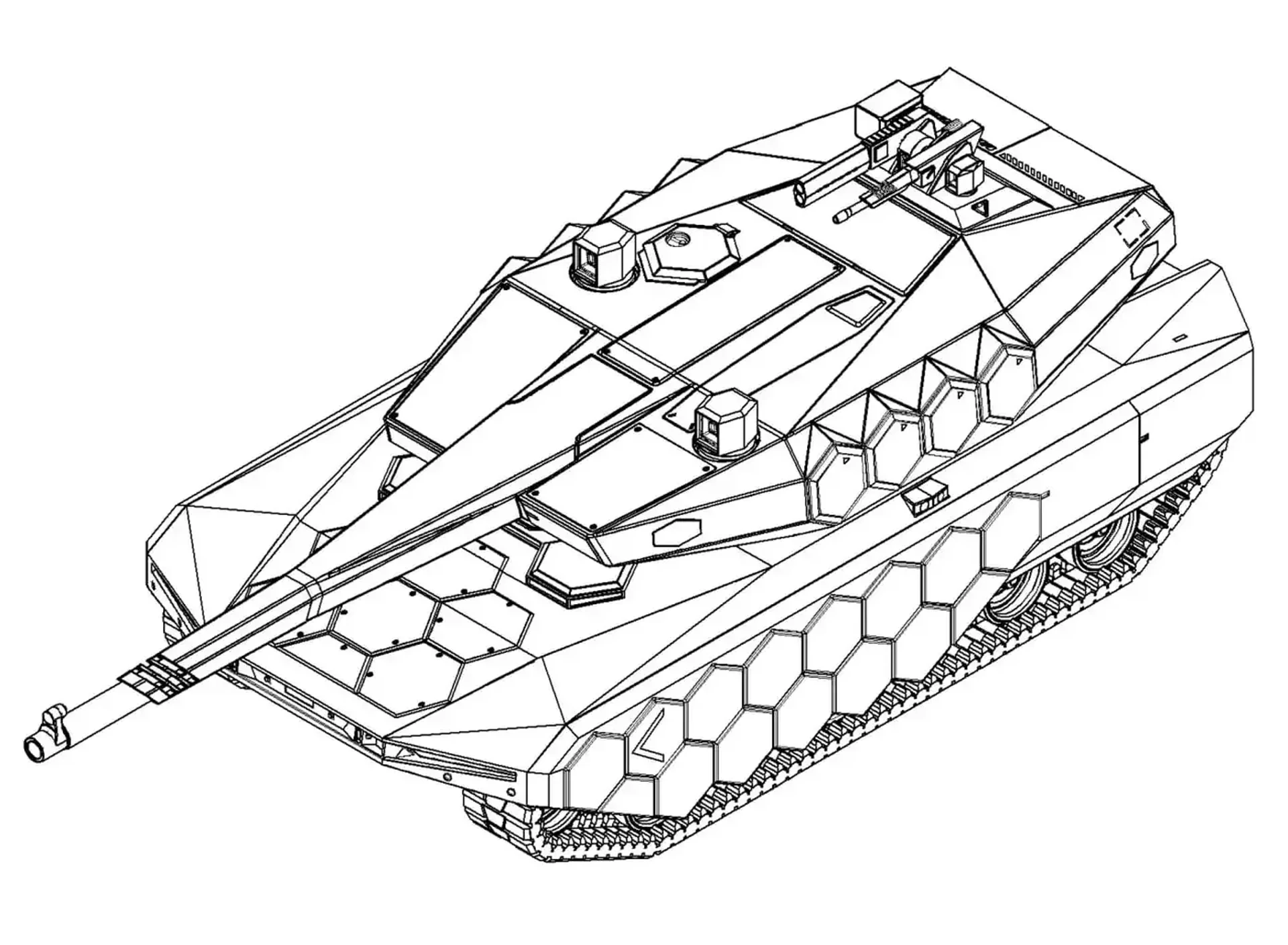 Concepto de tanque. Ilustración: Hyundai Rotem