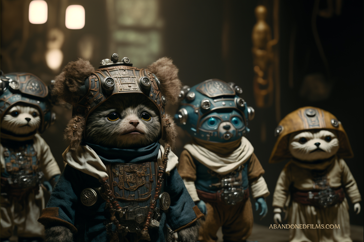 Una red neuronal representa planetas y personajes emblemáticos de Star Wars al estilo steampunk-3 Una red neuronal representa planetas y personajes emblemáticos de Star Wars al estilo steampunk-3