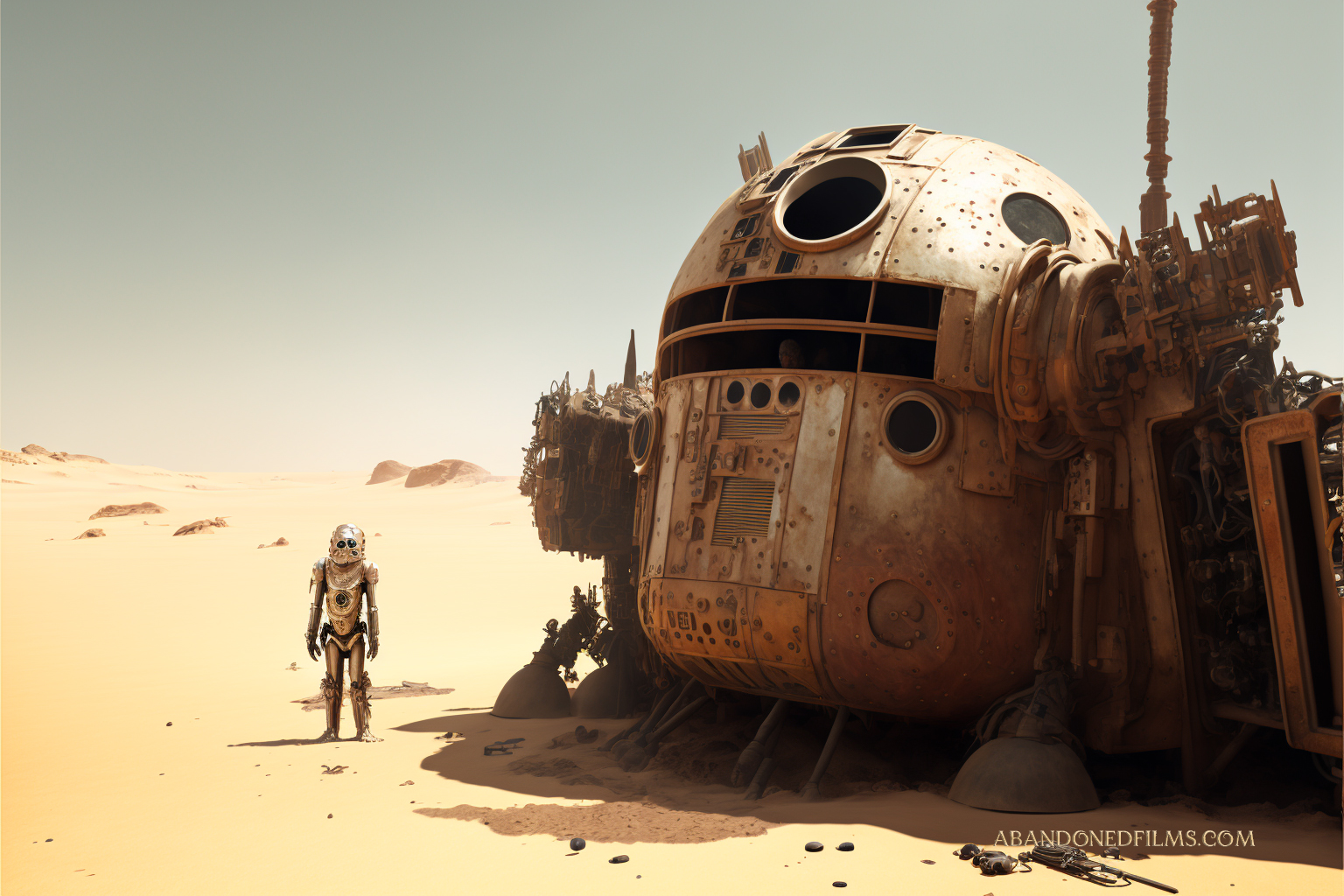 Una red neuronal representa planetas y personajes emblemáticos de Star Wars al estilo steampunk-4 Una red neuronal representa planetas y personajes emblemáticos de Star Wars al estilo steampunk-4