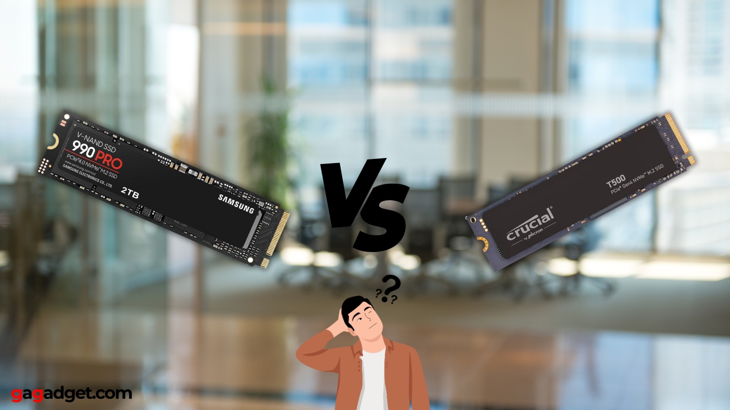 Comparación 990 Pro vs T500 Comparación 990 Pro vs T500