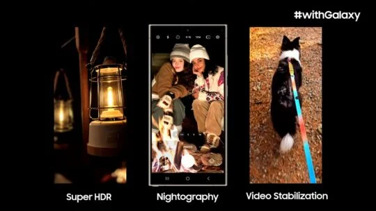Estabilización de vídeo Samsung Galaxy S24 Super HDR Nightography