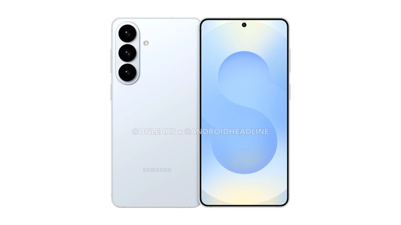 Render del Samsung Galaxy S26+ con módulo de cámara compacto