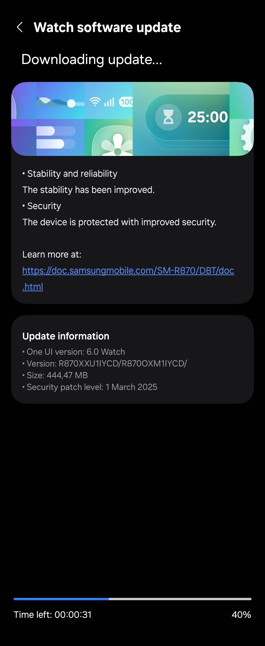 Actualización de seguridad de la Samsung Galaxy Watch 4 marzo 2025 Europa Actualización de seguridad de la Samsung Galaxy Watch 4 marzo 2025 Europa