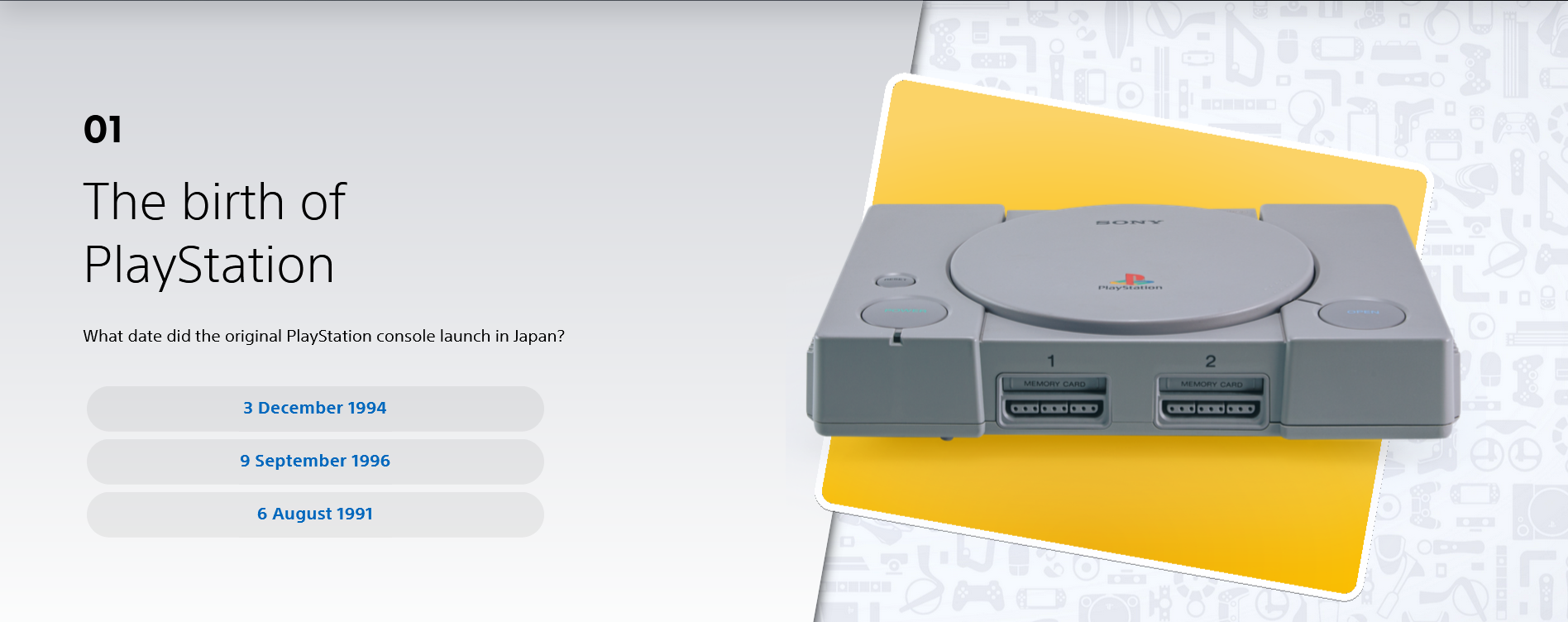 Captura de pantalla del cuestionario Captura de pantalla del concurso. Ilustración de PlayStation