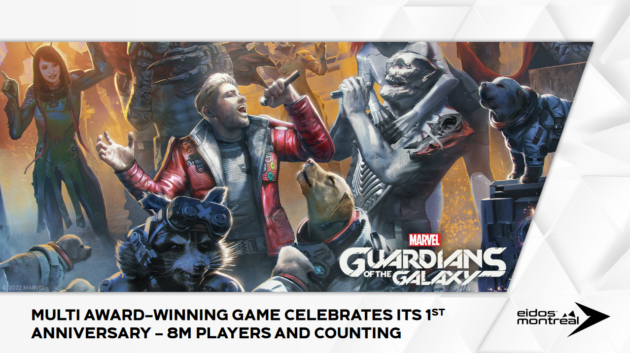 Grupo Embracer: 8 millones de personas han jugado a la película de aventuras Guardianes de la Galaxia de Marvel en un año y esta cifra sigue creciendo-2 Grupo Embracer: 8 millones de personas han jugado a la película de aventuras Guardianes de la Galaxia de Marvel en un año y esta cifra sigue creciendo-2