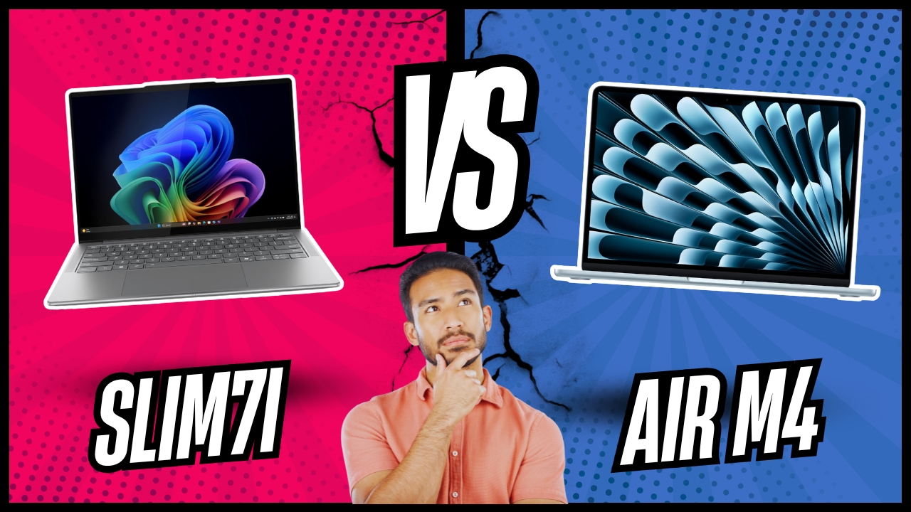 Slim7i frente al MacBook Air M4 Slim7i frente al MacBook Air M4