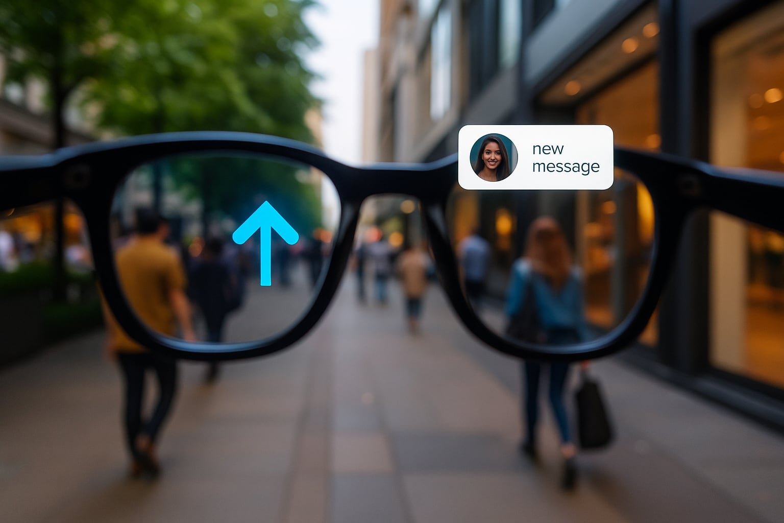¿Por qué no despegan aún las gafas inteligentes?-3 Imagen ilustrativa de unas gafas inteligentes en acción