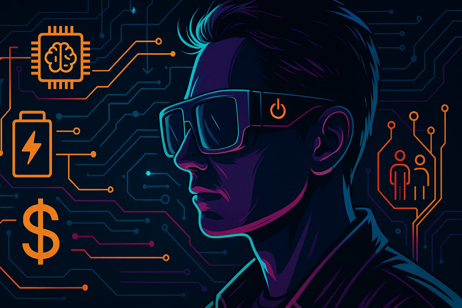 ¿Por qué no despegan aún las gafas inteligentes?-6 Imagen ilustrativa de unas gafas inteligentes como accesorio