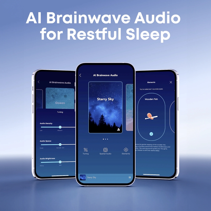 Comparación de tamaño del Soundcore Sleep A30