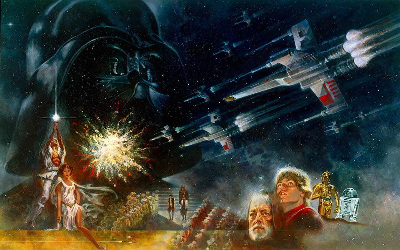 Un póster de la película "Star Wars. Episodio IV: Una Nueva Esperanza"